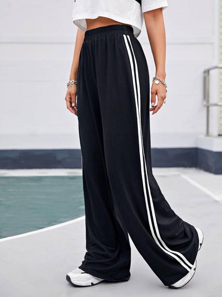 PROGENY Women Solid Black Track Pants